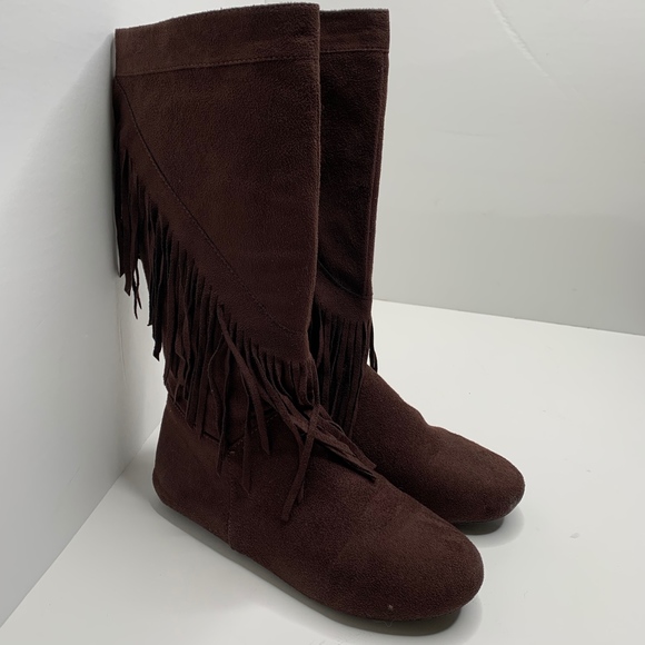 Rue 21 | Brown Fringed Boho Boots size 7 - Picture 3 of 7